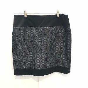 Antonio Melani black & silver skirt size 12 career